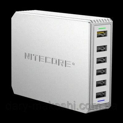 Шестиканальний USB зарядний пристрій Nitecore UA66Q 6-1358_66 фото