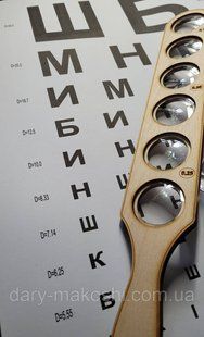 Лінійка по-Коваленко акомодаційна ЛА-С 6 лінз, сфера від 0,25 до 0,75 ЛА-С, Коваленко фото