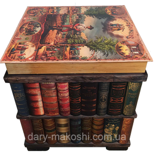 Скриня квадратний книжковий 47х49х54 см сундук фото