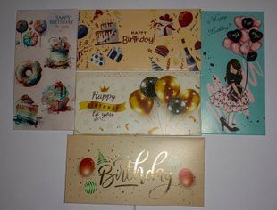 Конверты для денег &laquo;Happy Birthday&raquo;, K8 Конверты для денег &laquo;Вітаю&raquo;, K6 фото
